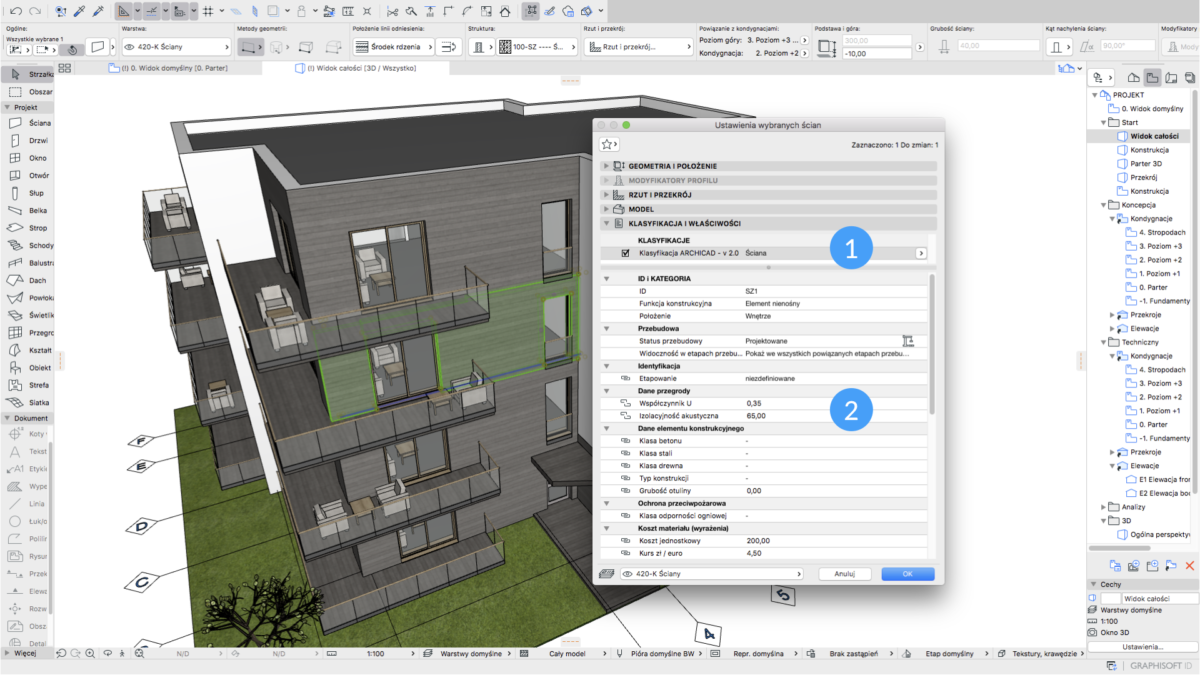 System W A Ciwo Ci Element W Budynku W Archicadzie Wsc